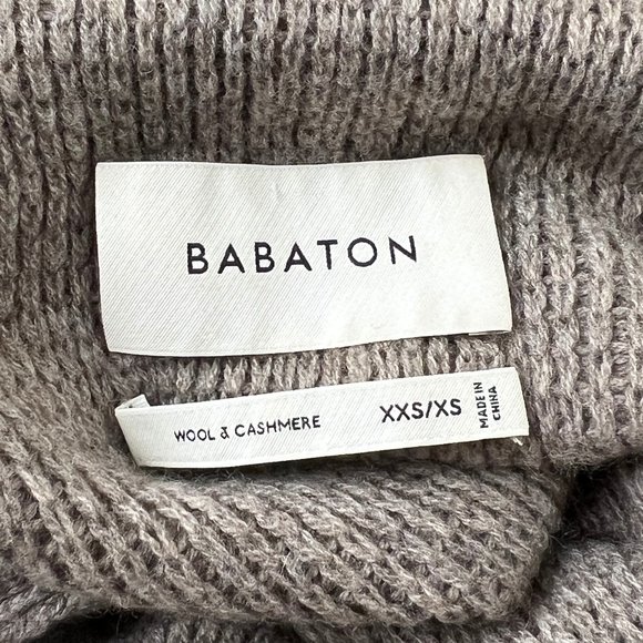 Aritzia Mika Cashmere & Wool Funnel Cowl Turtleneck Sweater Boxy Oversized Cozy - Picture 5 of 15